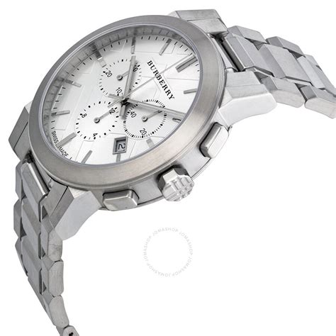 silver burberry mens watches|clearance burberry watches.